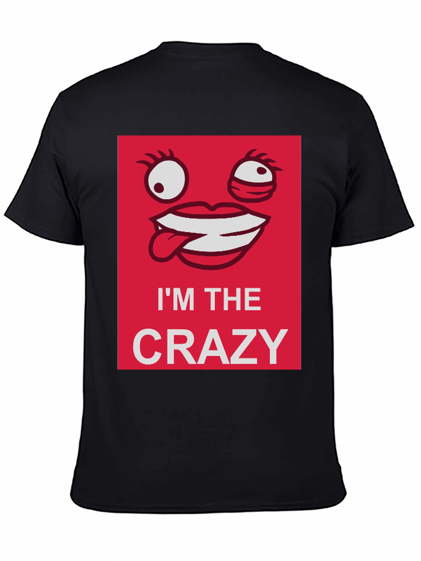 Black I'm The Crazy Graphic T-Shirt - Black view 4
