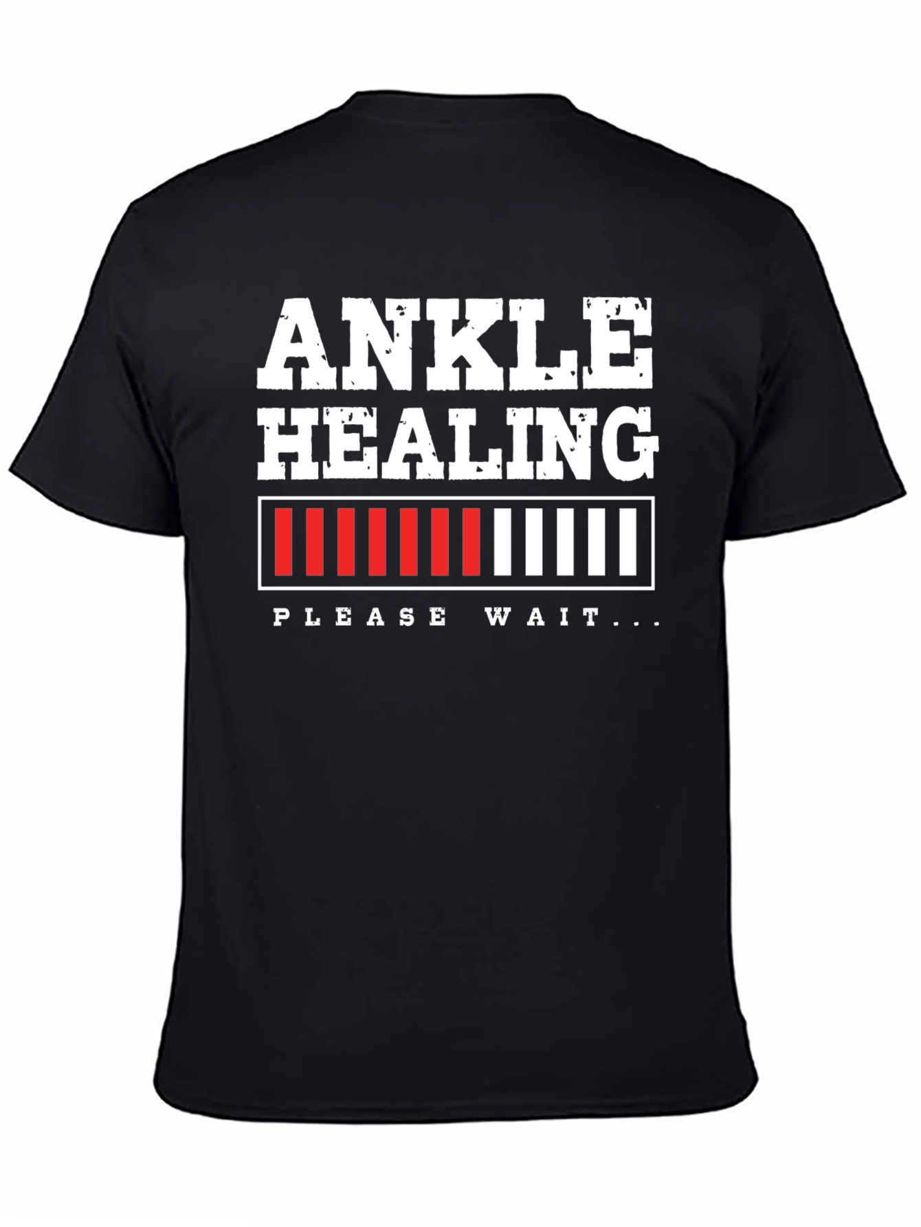 Black Ankle Healing Loading T-Shirt view 4