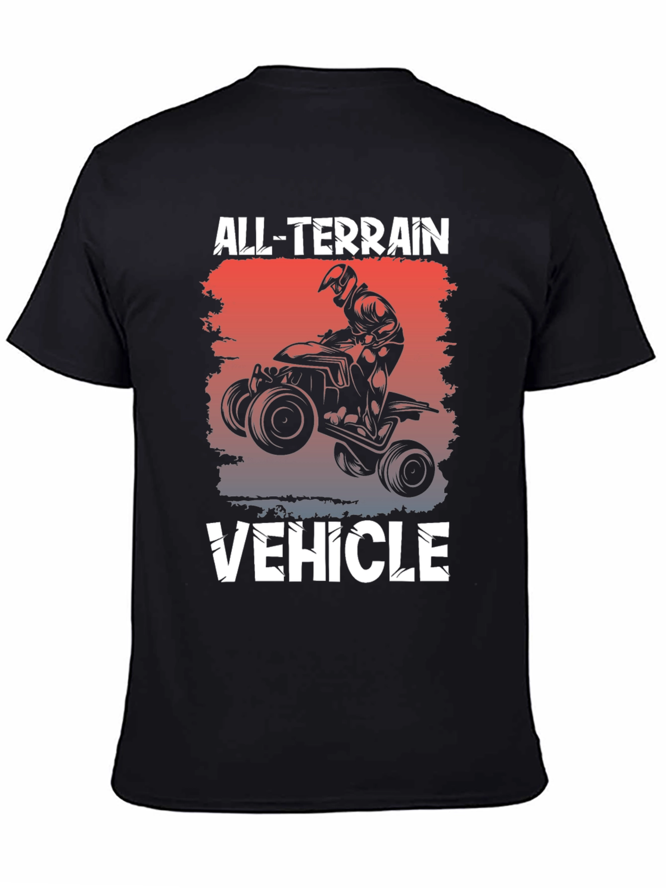 Black All Terrain Vehicle T-Shirt view 4