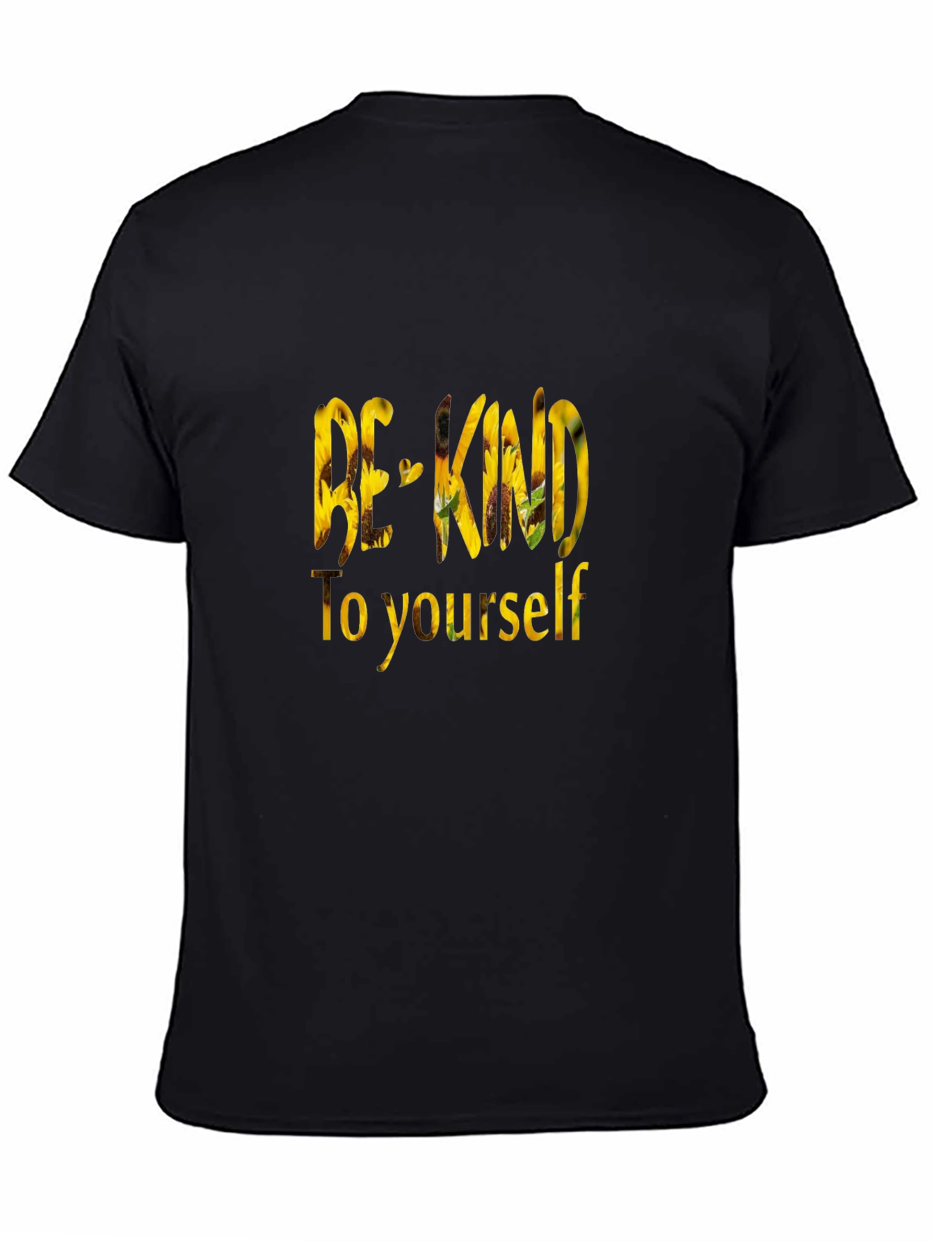 Black Be Kind To Yourself Graphic Tee - Sunflower Black T-Shirt view 4