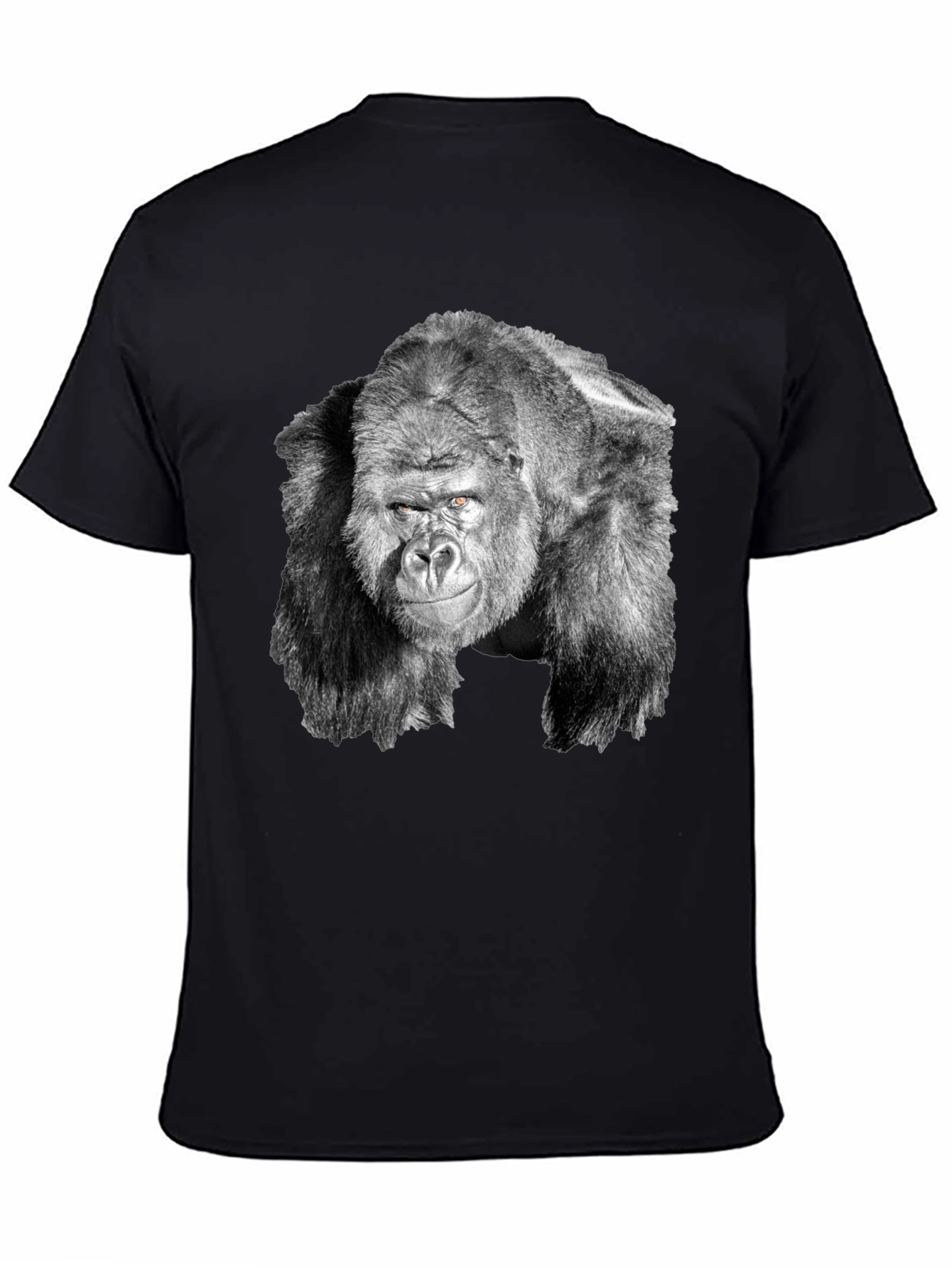 Black Gorilla Graphic Tee - Cool Black T-Shirt for Men view 4
