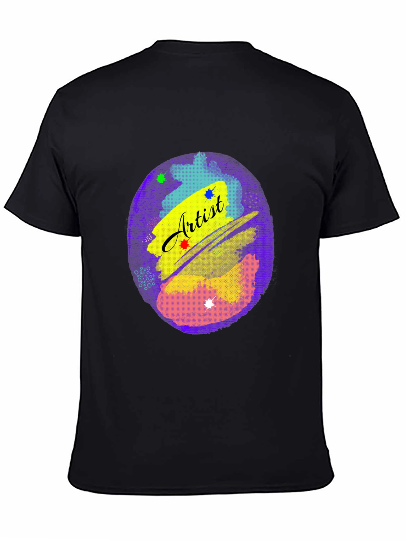 Black Artist Graphic Tee - Creative Expression Shirt view 4