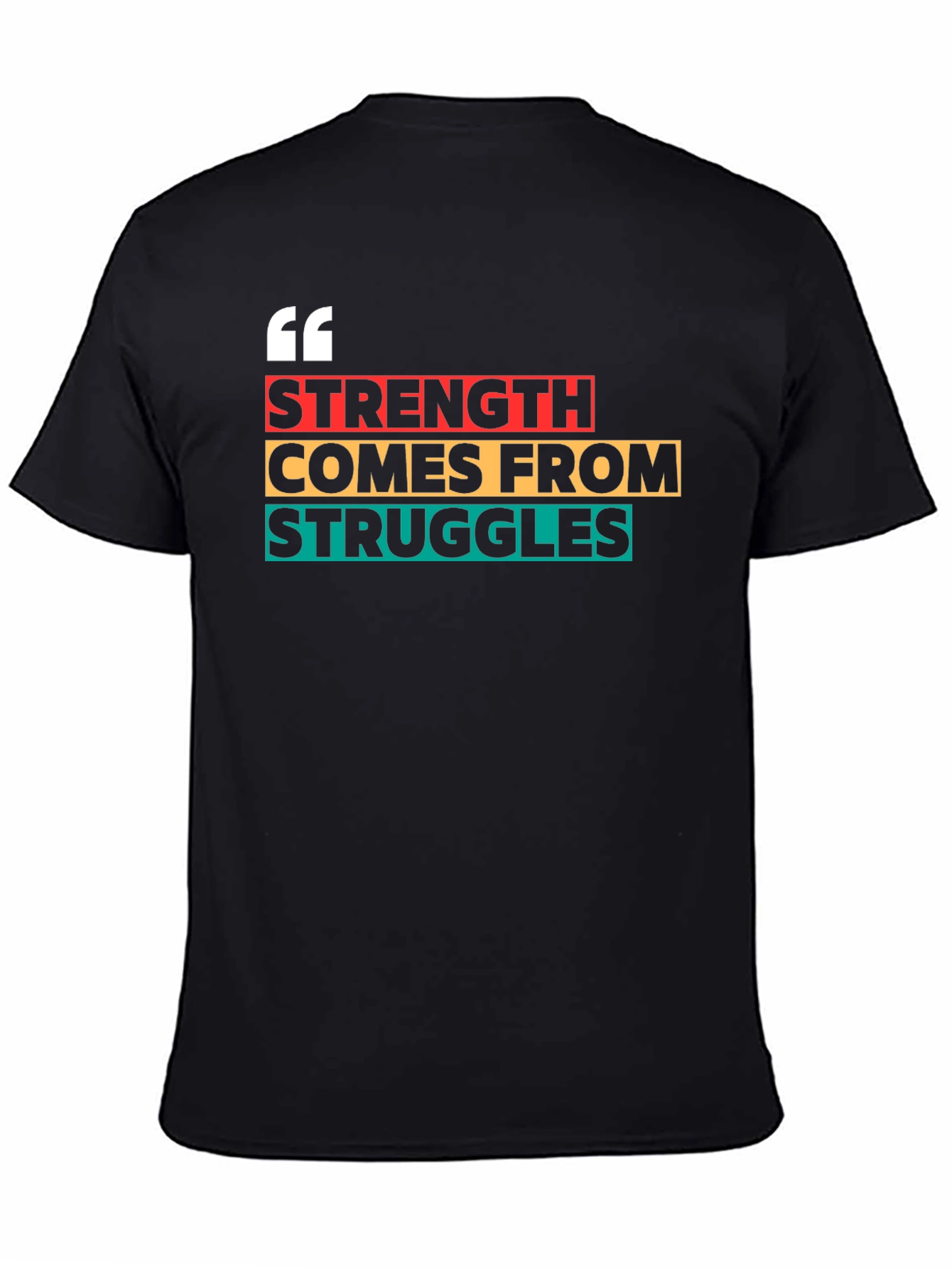 Black Strength from Struggles Graphic Tee view 4