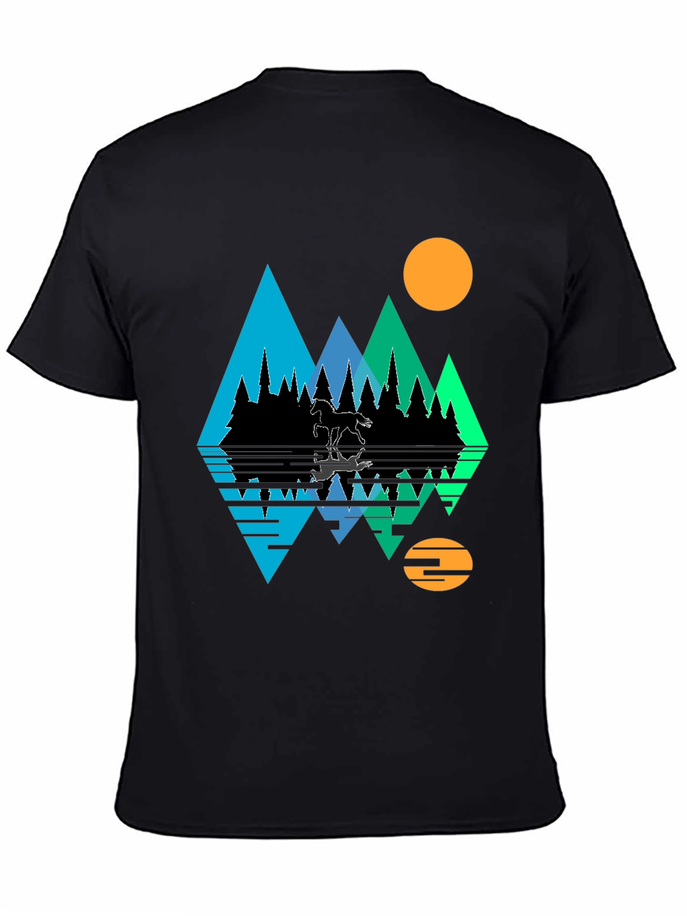 Black Mountain & Moon Graphic Tee view 4