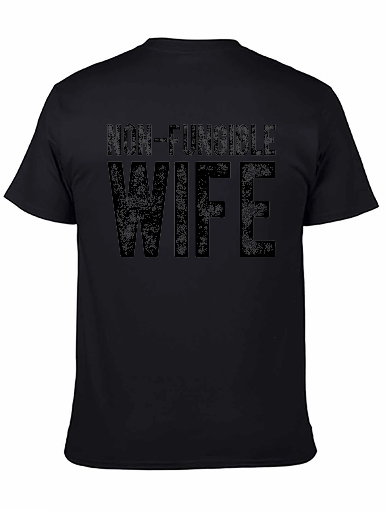 Black Non-Fungible Wife Black Graphic T-Shirt view 4