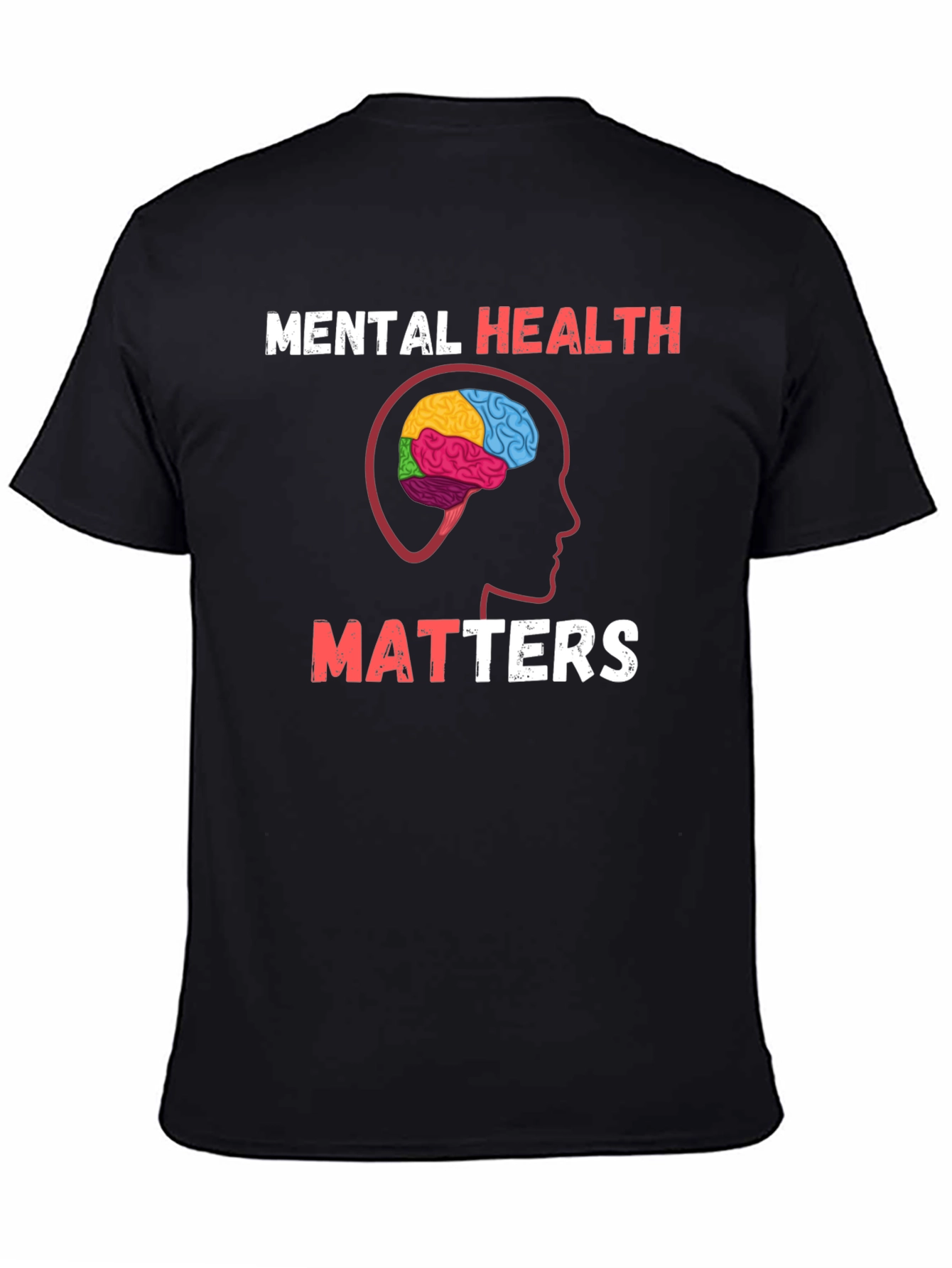 Black Mental Health Matters Graphic Tee - Unisex view 4