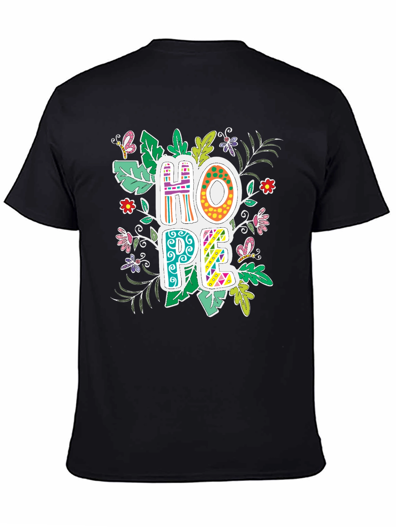 Black HOPE Graphic Print Tee view 4