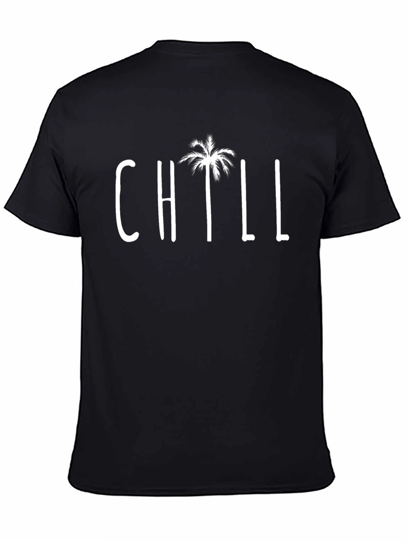 Black Chill Palm Tree Graphic Tee - Relaxed Vibe view 4