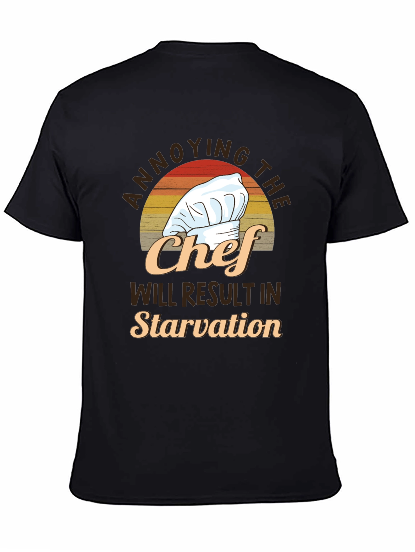 Black Annoying the Chef T-Shirt - Funny Culinary Gift view 4