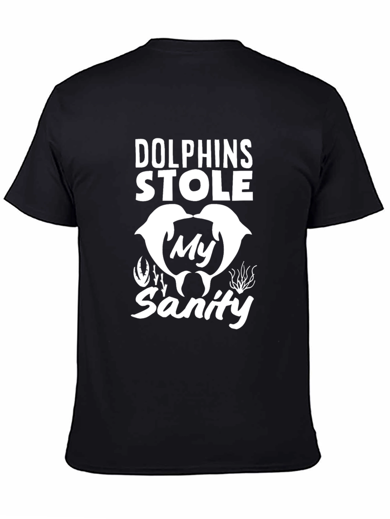 Black Dolphins Stole My Sanity Graphic Tee view 4