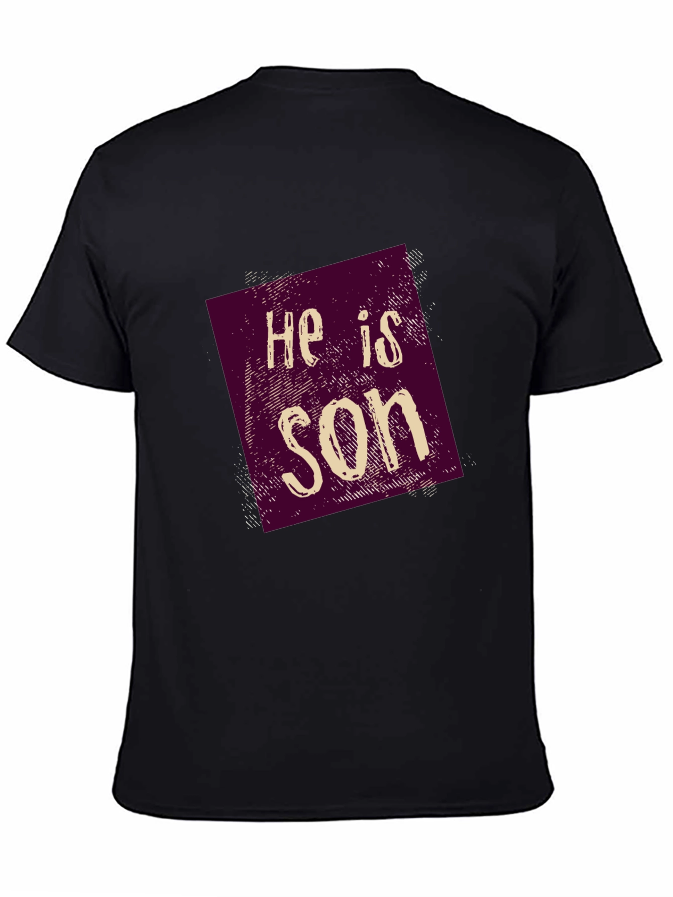 Black He is Son Graphic Tee - Casual Style view 4