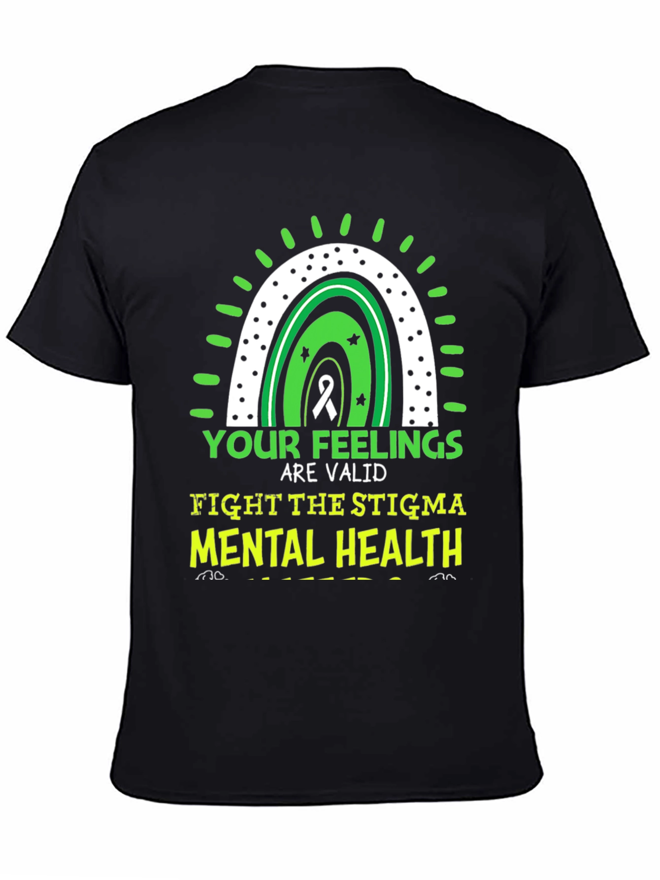 Black Mental Health Awareness Graphic Tee view 4