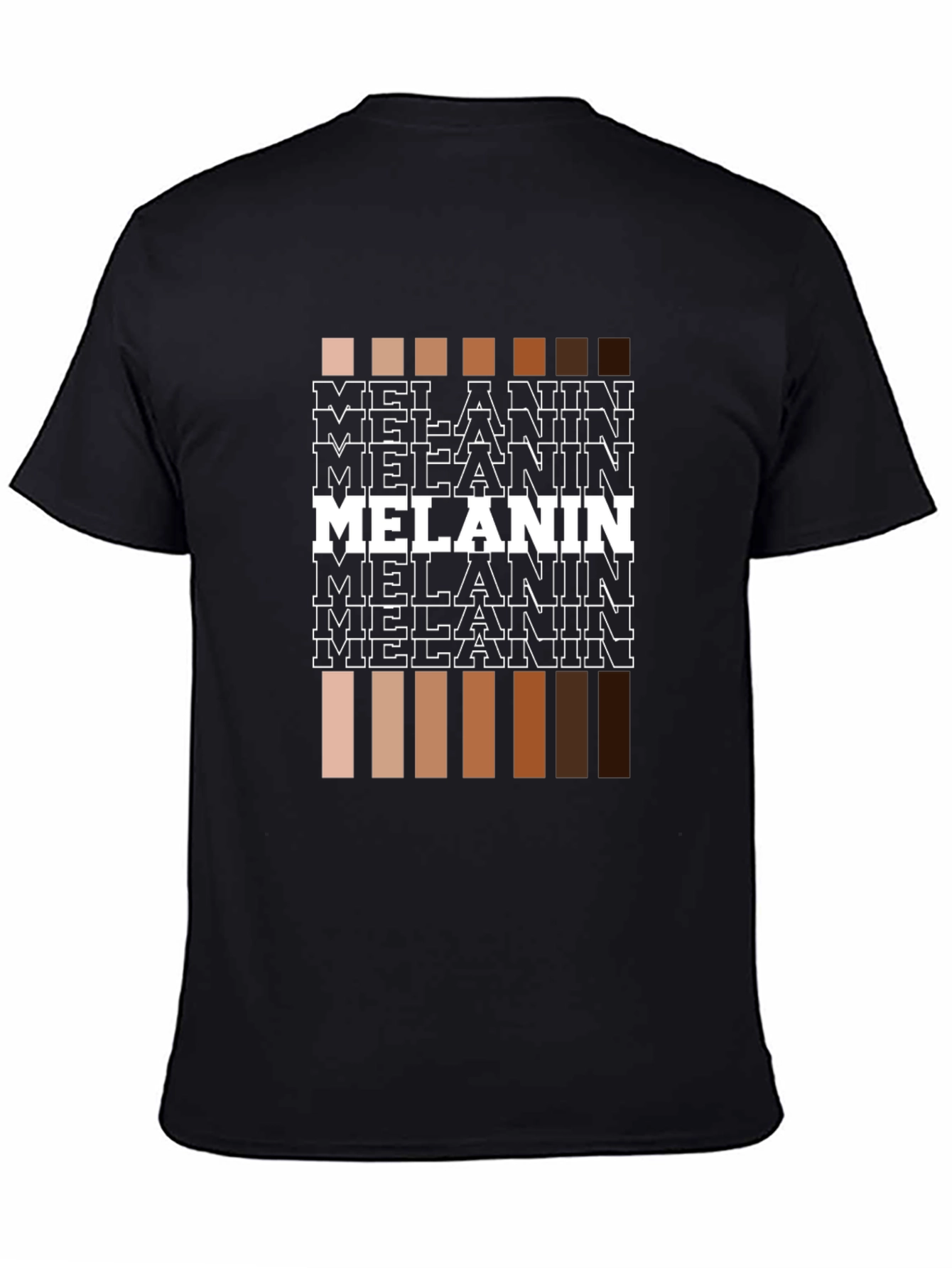 Black Melanin Shades Graphic Tee - Unisex Black T-Shirt view 4