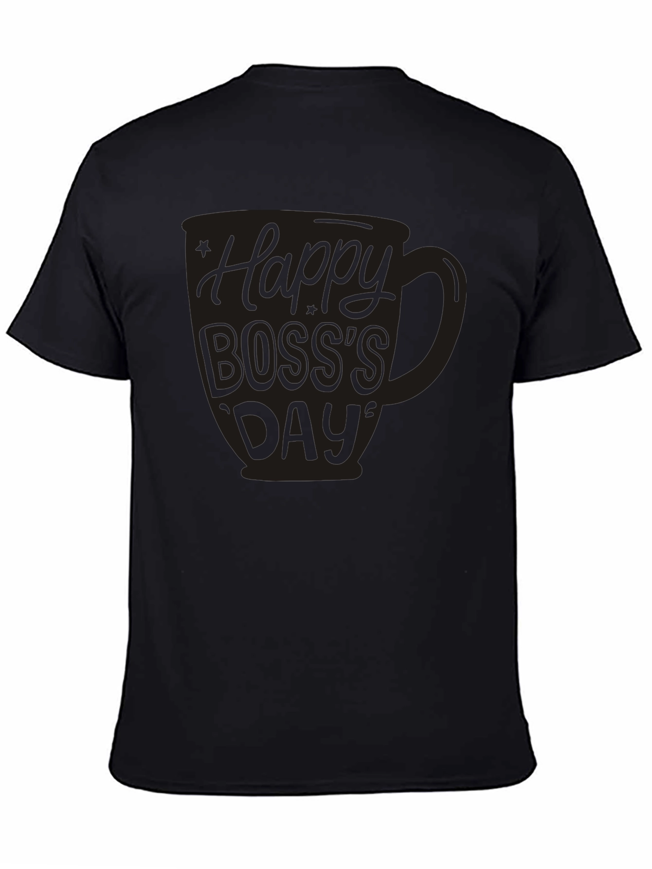 Black Happy Boss's Day Graphic Tee view 4