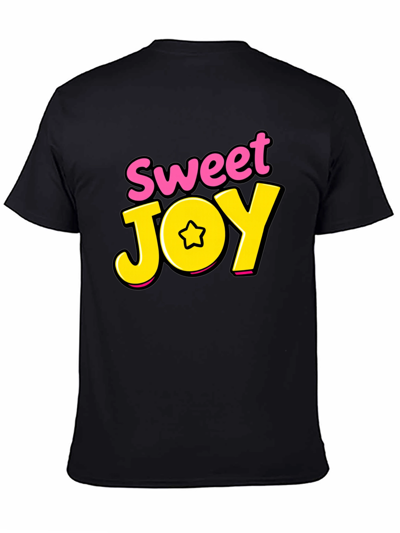 Black Sweet Joy Black Graphic Tee view 4