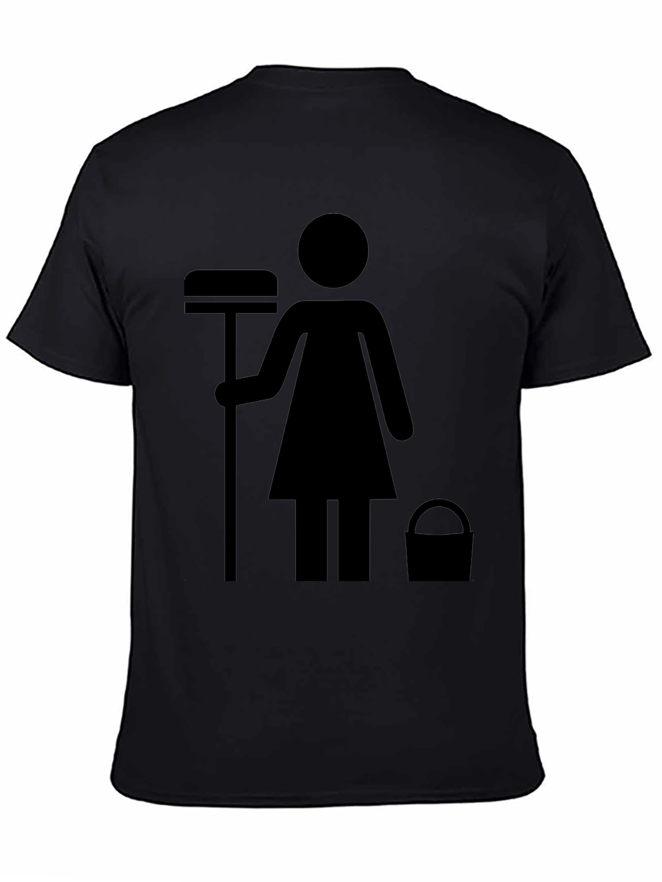 Black Maid Service T-Shirt - Funny House Cleaning Shirt view 4