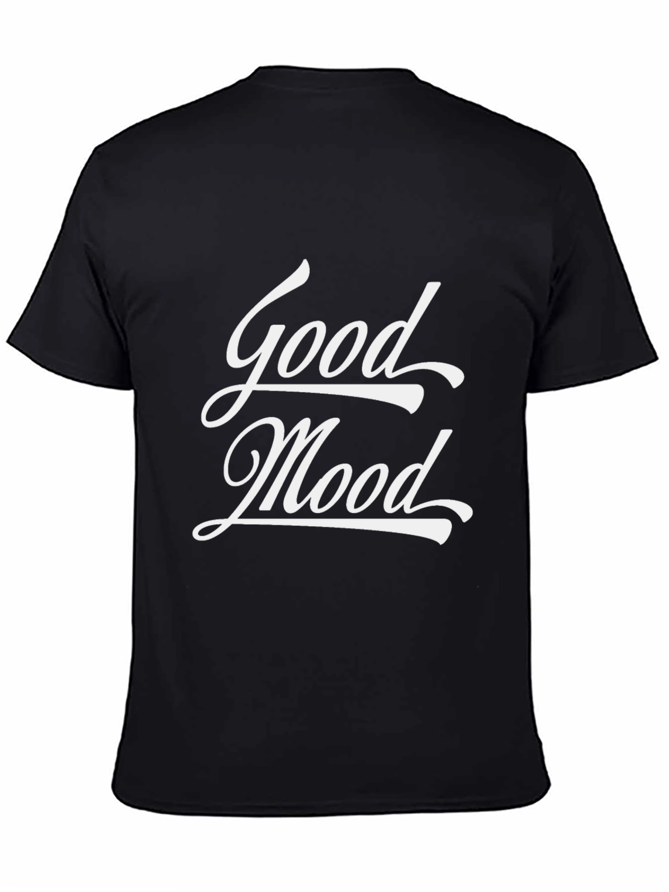 Black Good Mood Black Graphic Tee - Casual Style view 4
