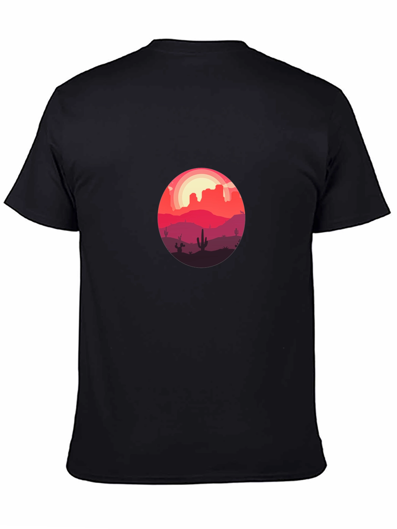 Black Desert Sunset Graphic Tee - Soft Cotton Blend view 4