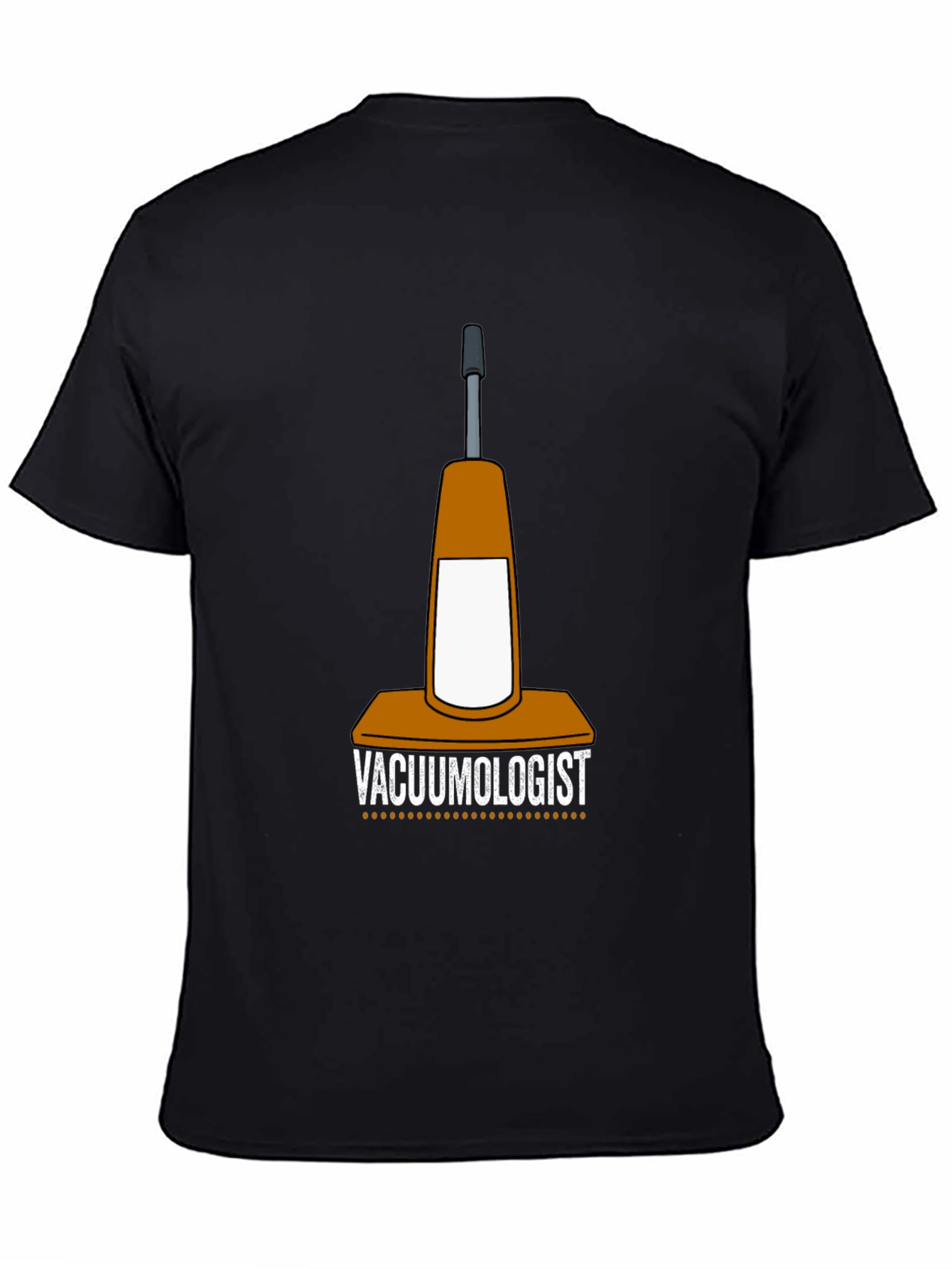 Black Vacuumologist T-Shirt - Cleaning Humor Tee view 4