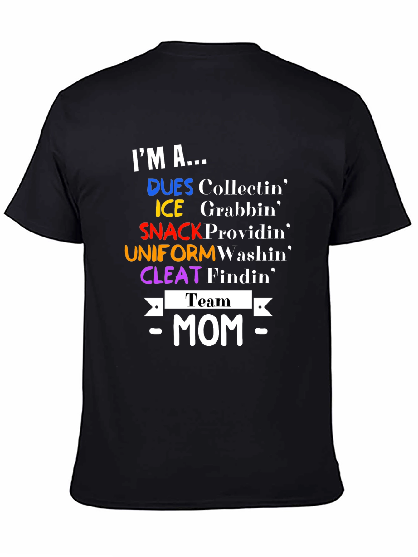 Team Mom T-Shirt - Sports Mom Apparel - 4