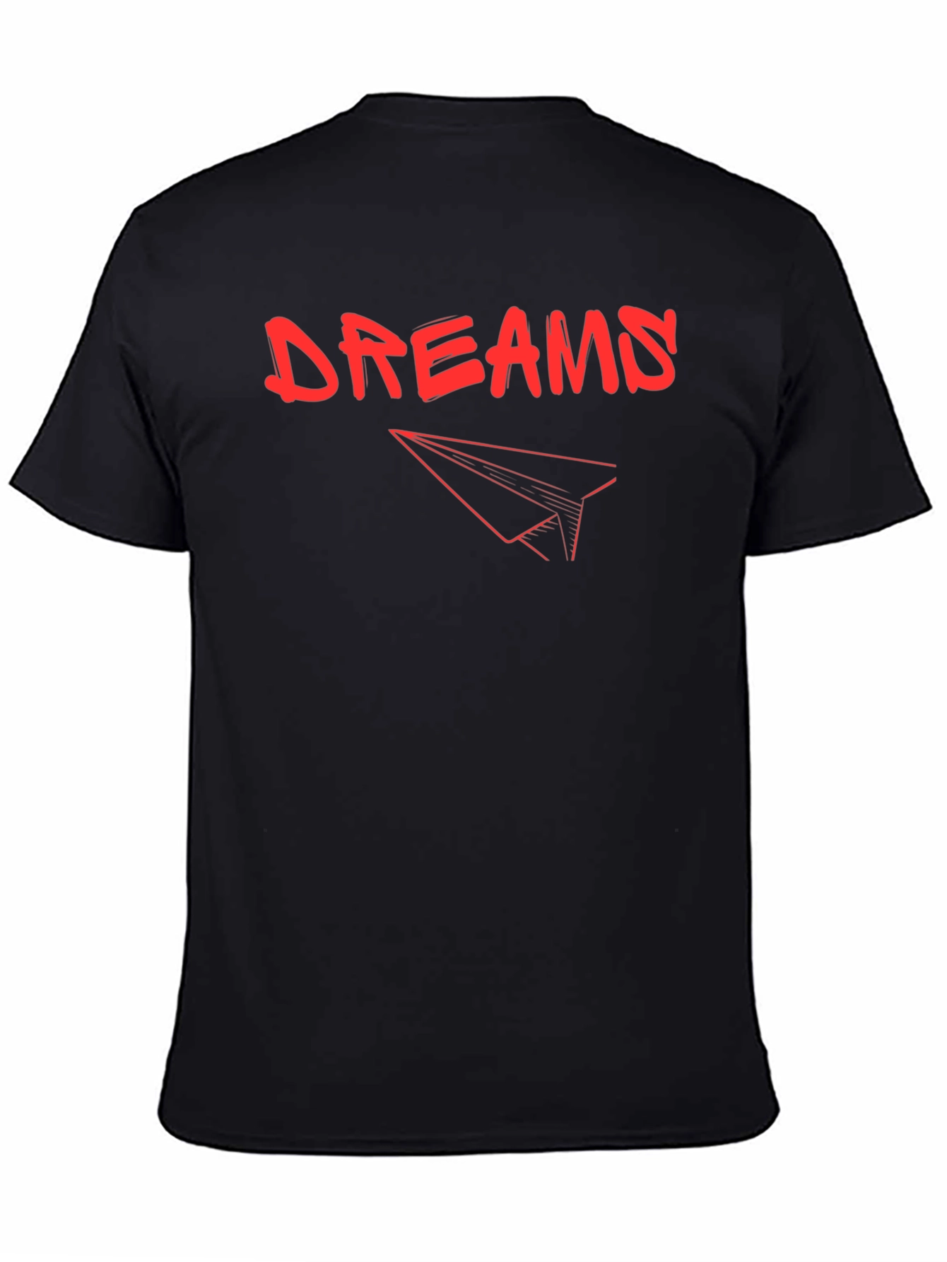 Black Dreams Graphic Tee - Trendy Short Sleeve T-Shirt view 4