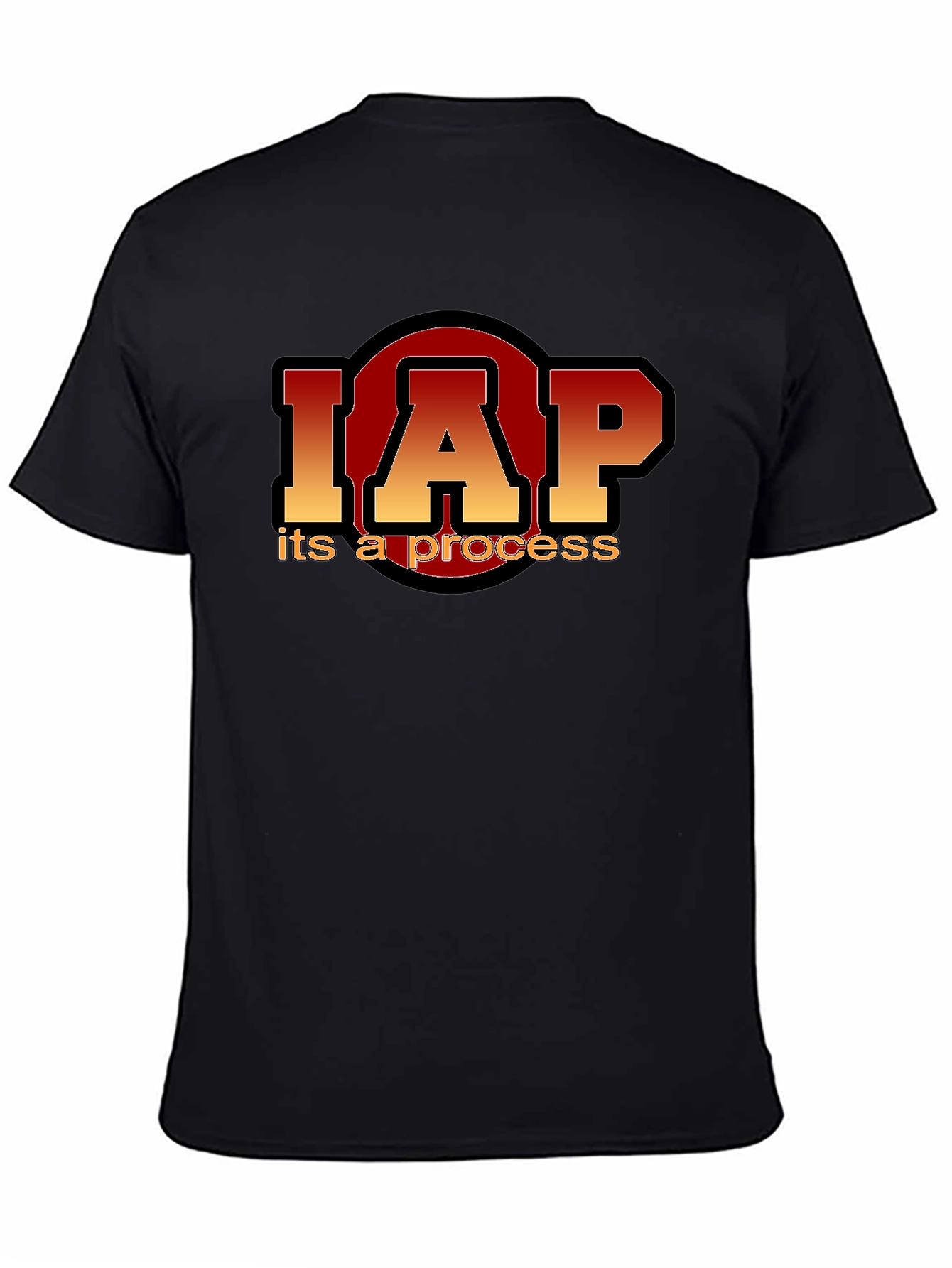 Black IAP It's A Process Graphic Tee view 4