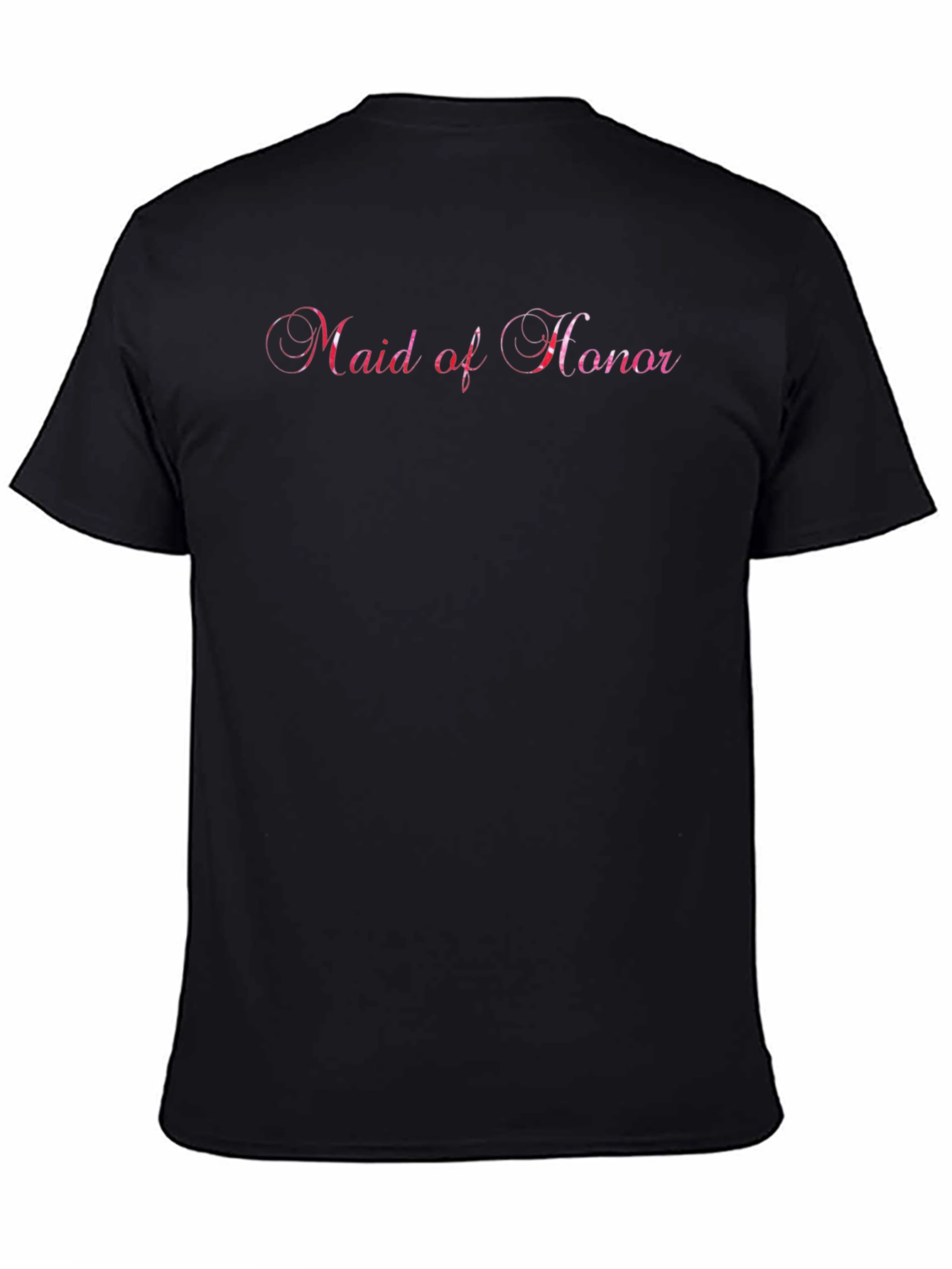 Black Maid of Honor Black T-Shirt view 4