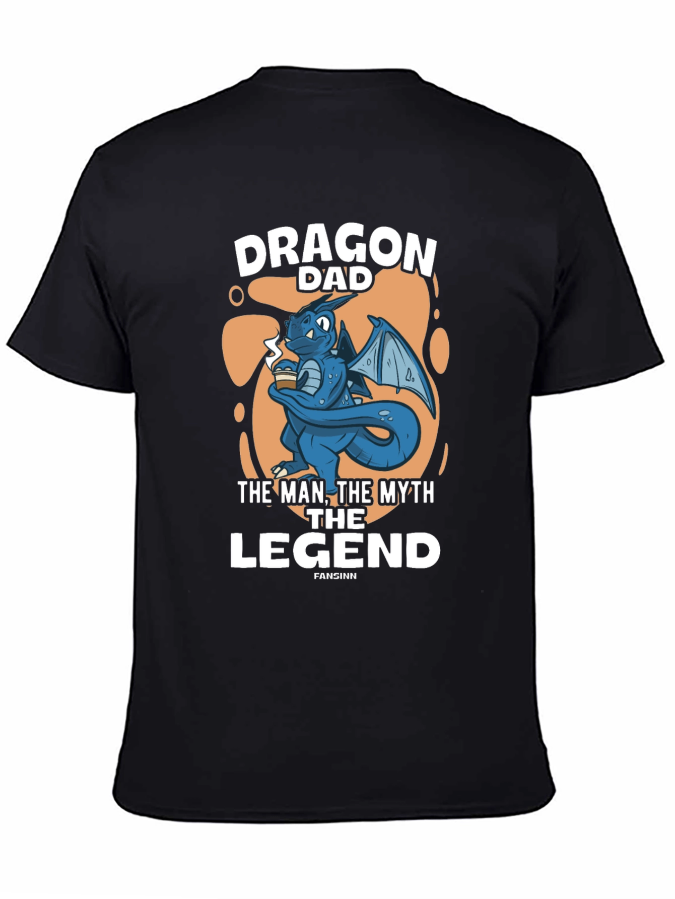 Black Dragon Dad: The Man, The Myth, The Legend T-Shirt view 4