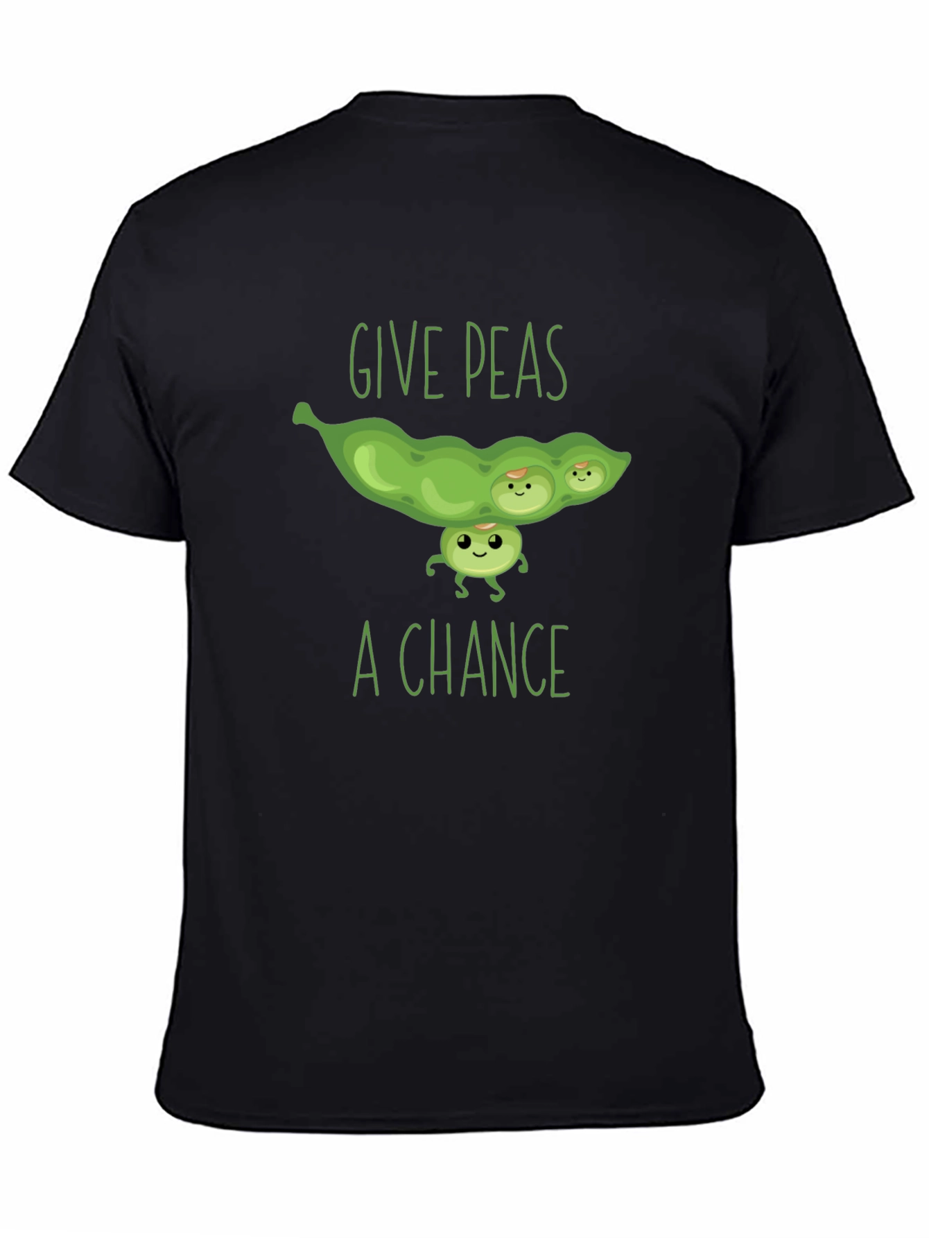 Black Give Peas A Chance T-Shirt view 4