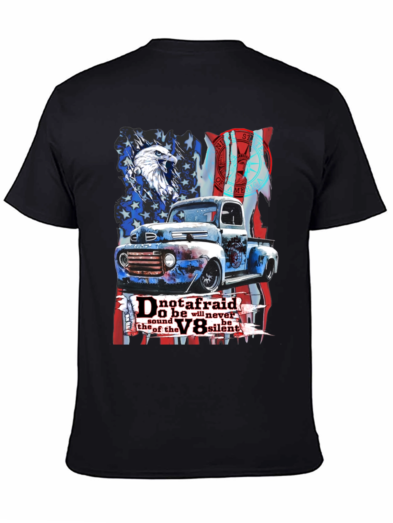 Patriotic V8 Truck Graphic Tee - 4