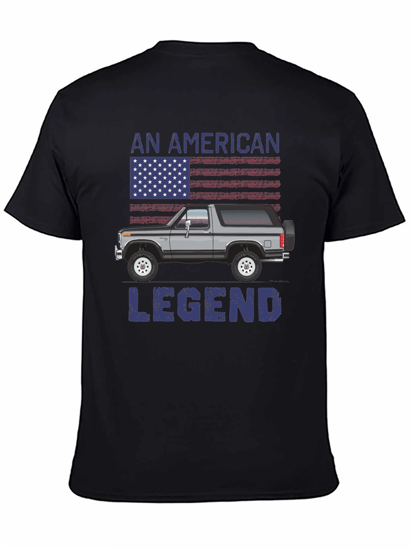 Black American Legend Truck T-Shirt view 4