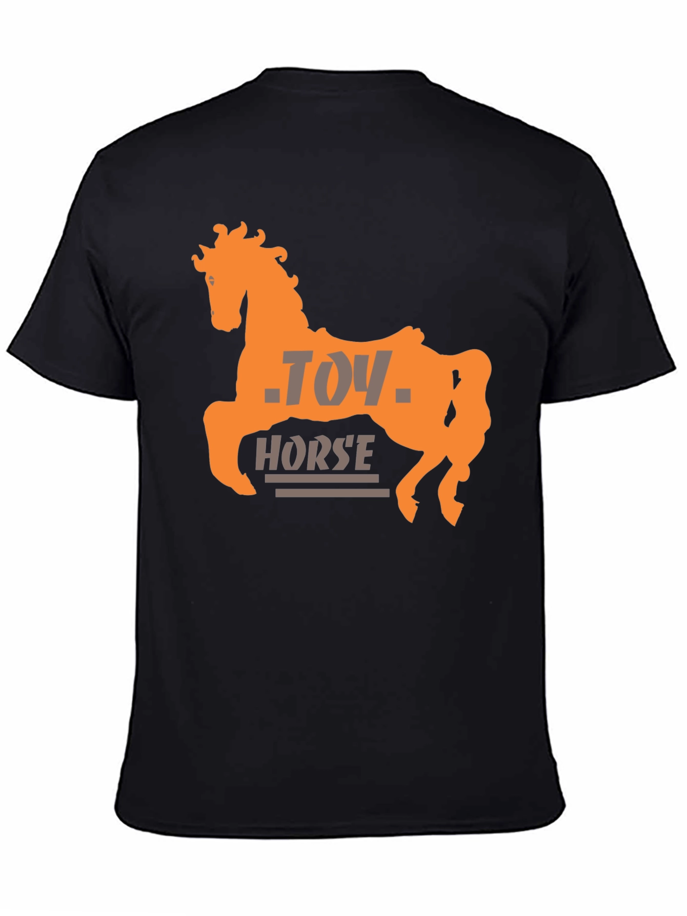 Black Toy Horse Graphic Tee - Stylish Unisex T-Shirt view 4