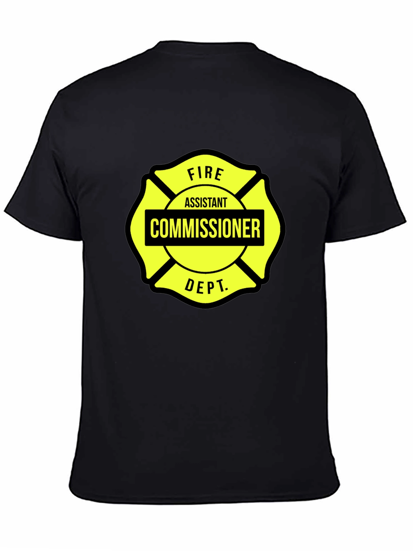Black Fire Assistant Commissioner T-Shirt - Black view 4