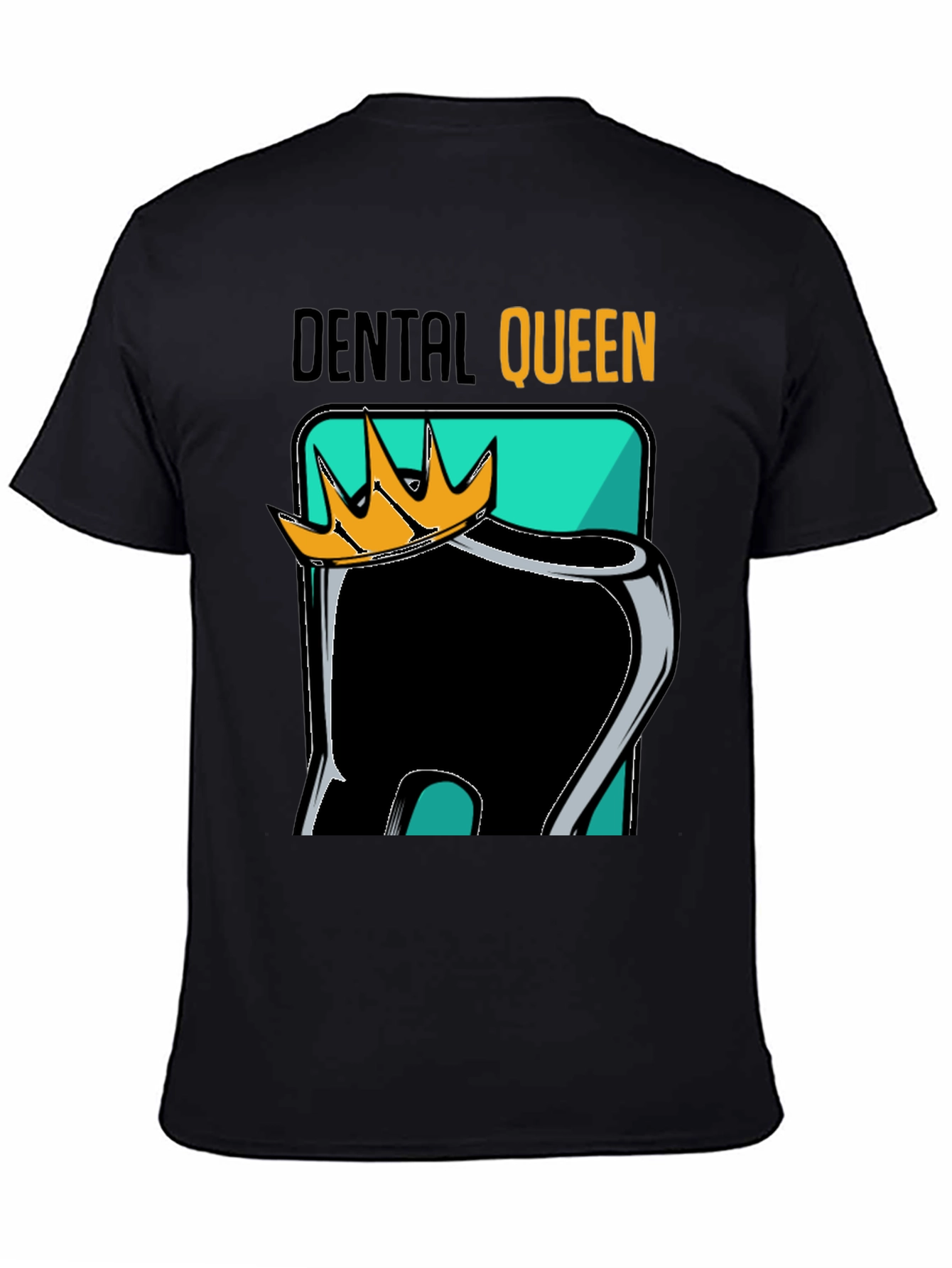 Black Dental Queen Black Graphic Tee view 4