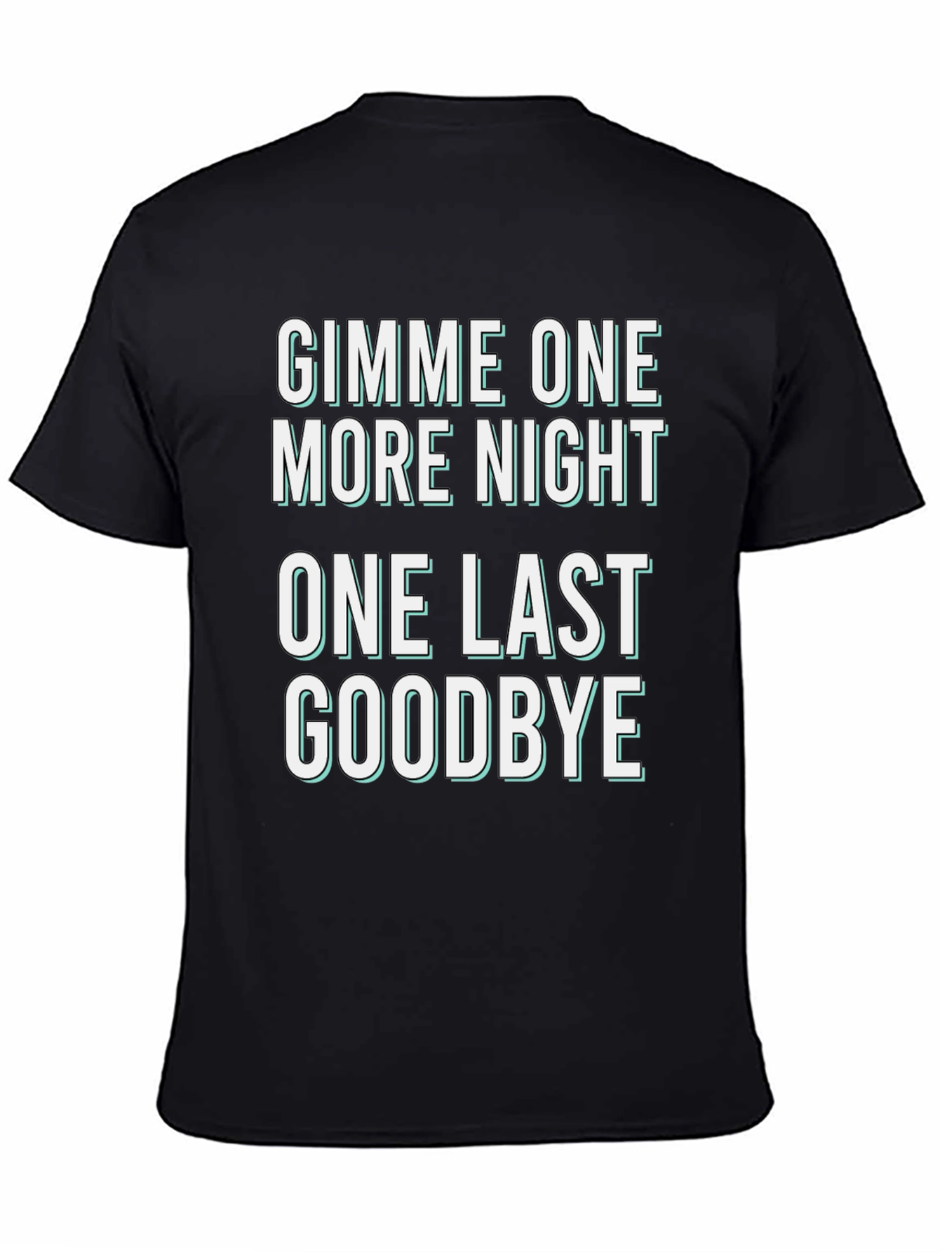 Black Gimme One More Night Graphic Tee view 4