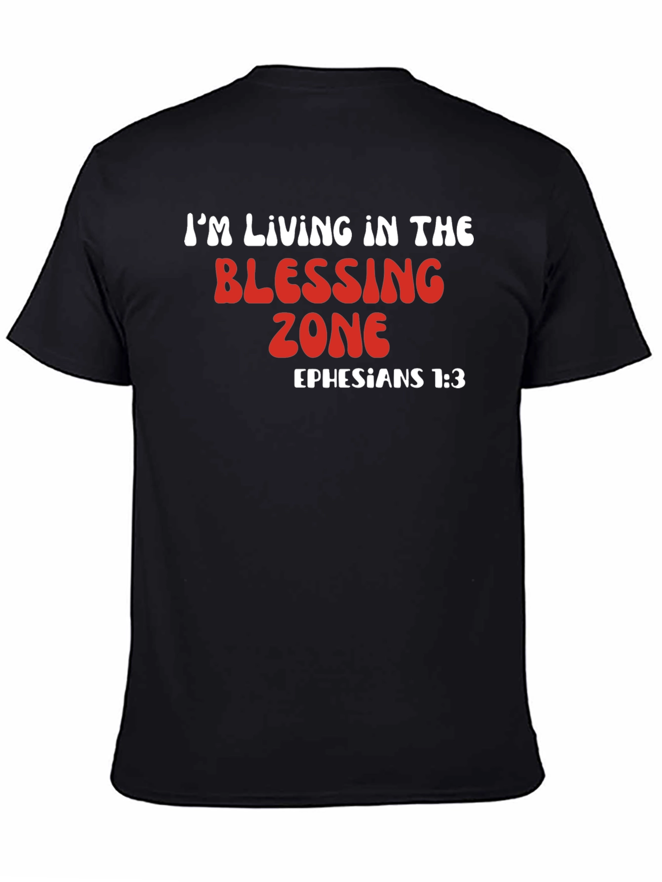 Black Blessing Zone T-Shirt - Ephesians 1:3 view 4
