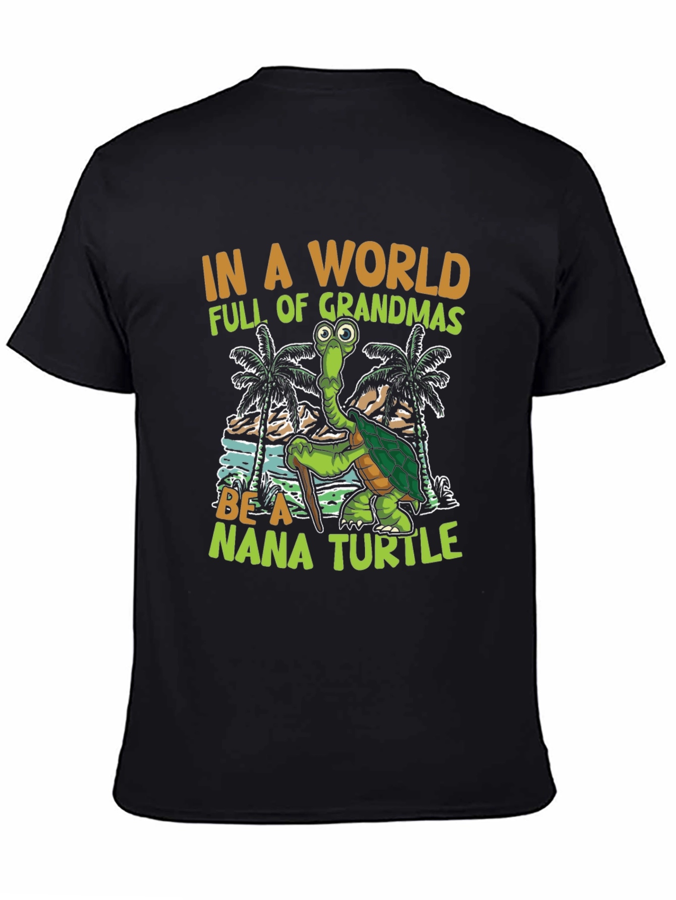 Black Nana Turtle T-Shirt view 4