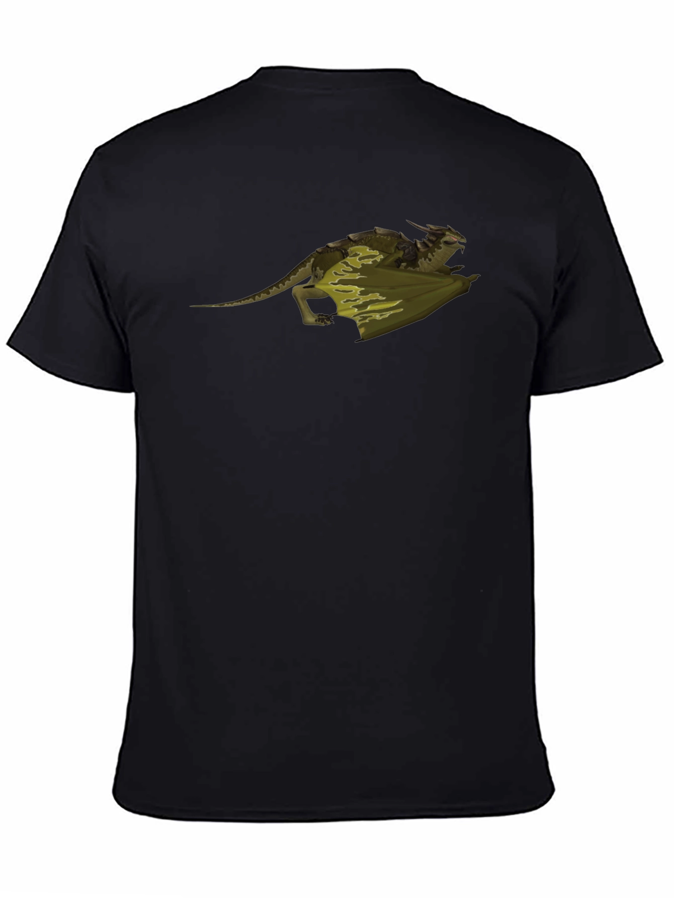 Black Dragon Camo Graphic T-Shirt | Black view 4