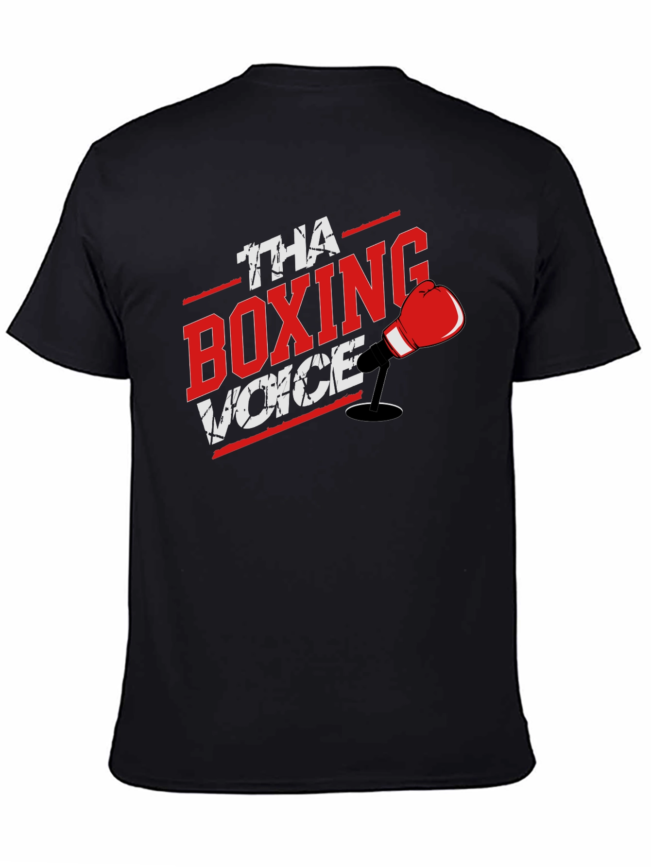 Black Tha Boxing Voice T-Shirt view 4