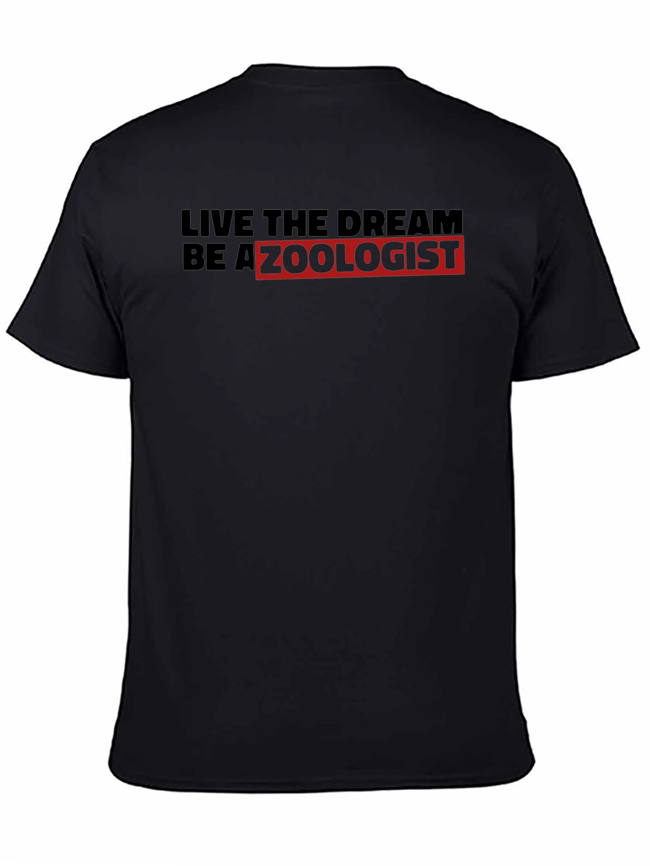 Black Live the Dream Zoologist Tee view 4