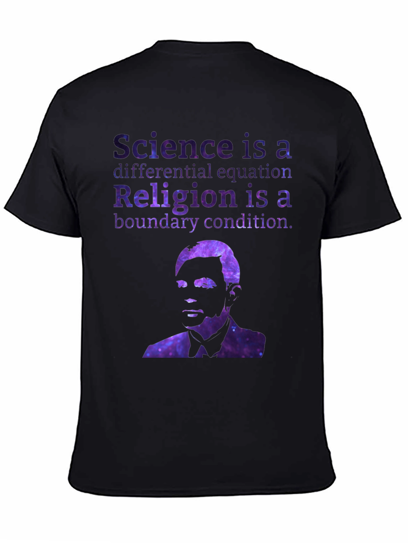 Black Science/Religion Equation T-Shirt view 4