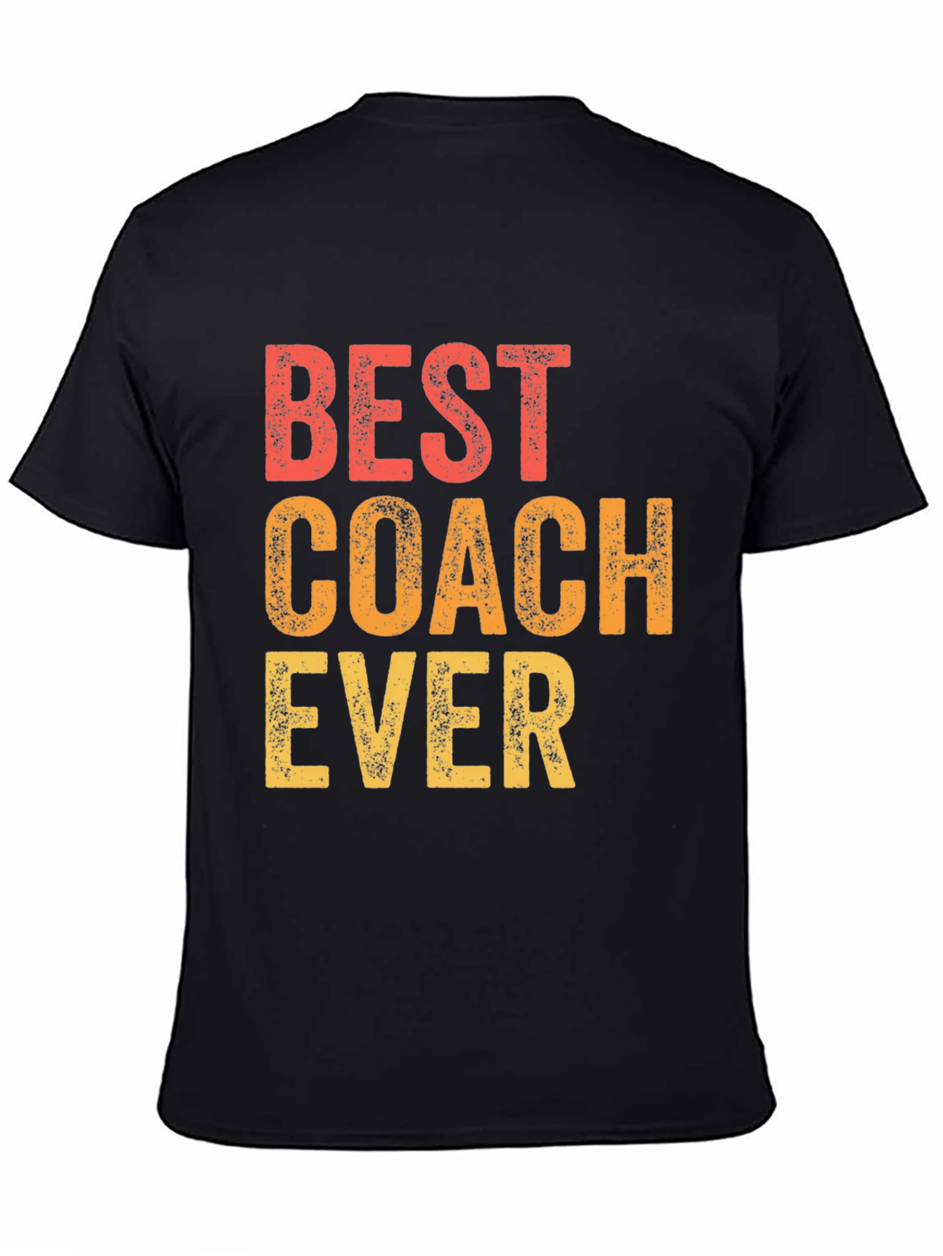 Black Best Coach Ever T-Shirt - Gift for Coaches view 4