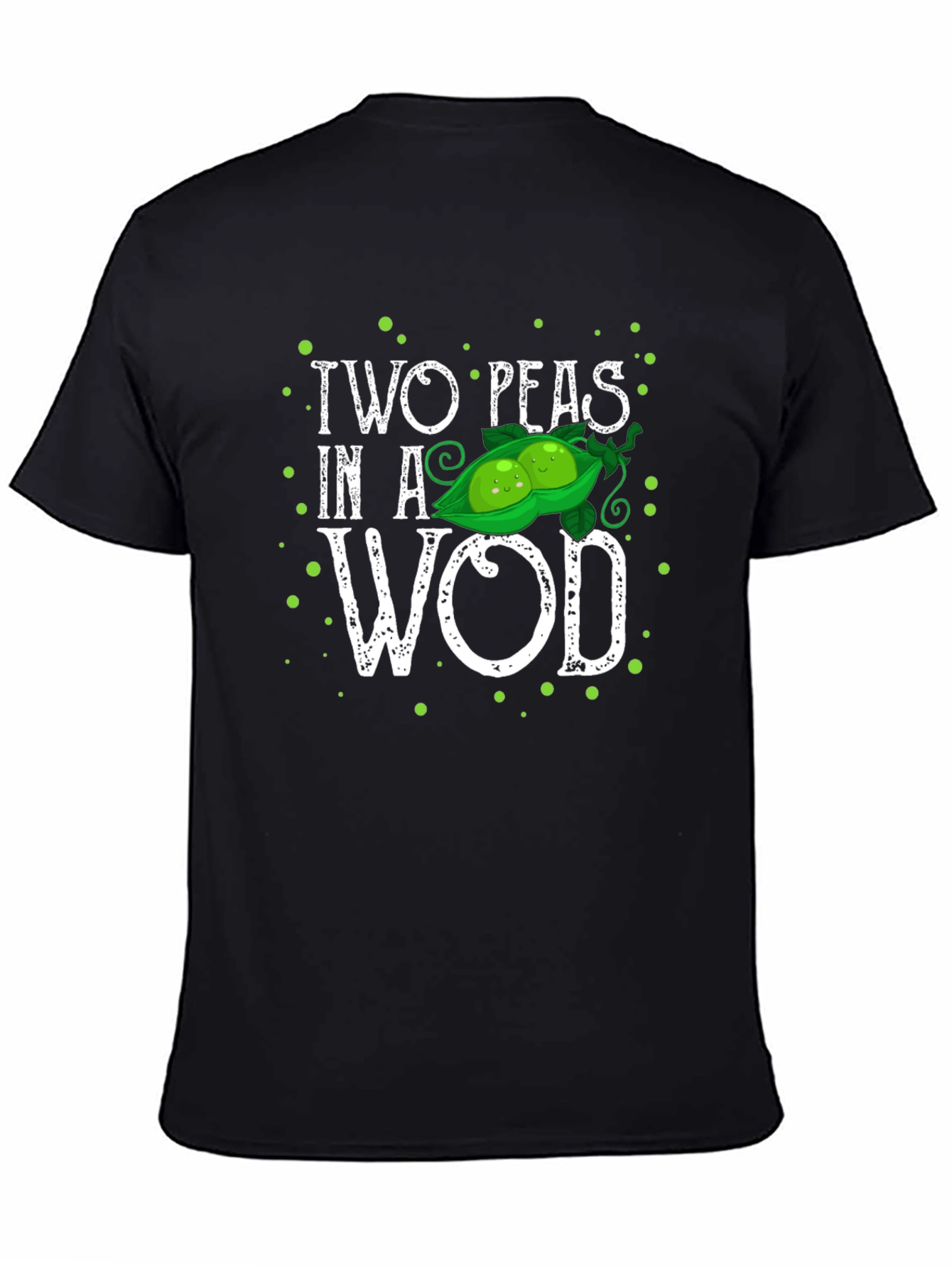 Black Two Peas in a WOD T-Shirt - Black view 4