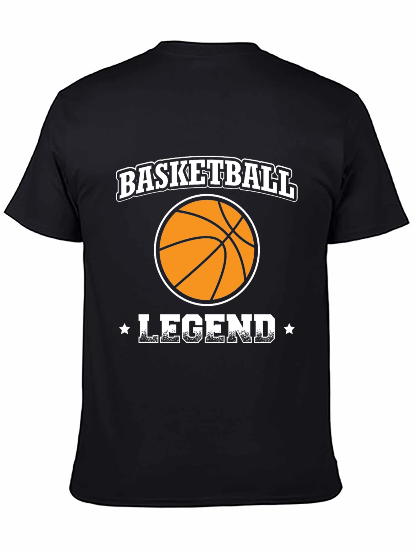 Black Basketball Legend Black T-Shirt view 4