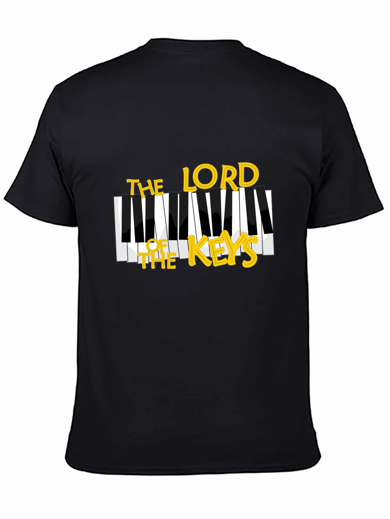 Black The Lord of the Keys Black T-Shirt view 4
