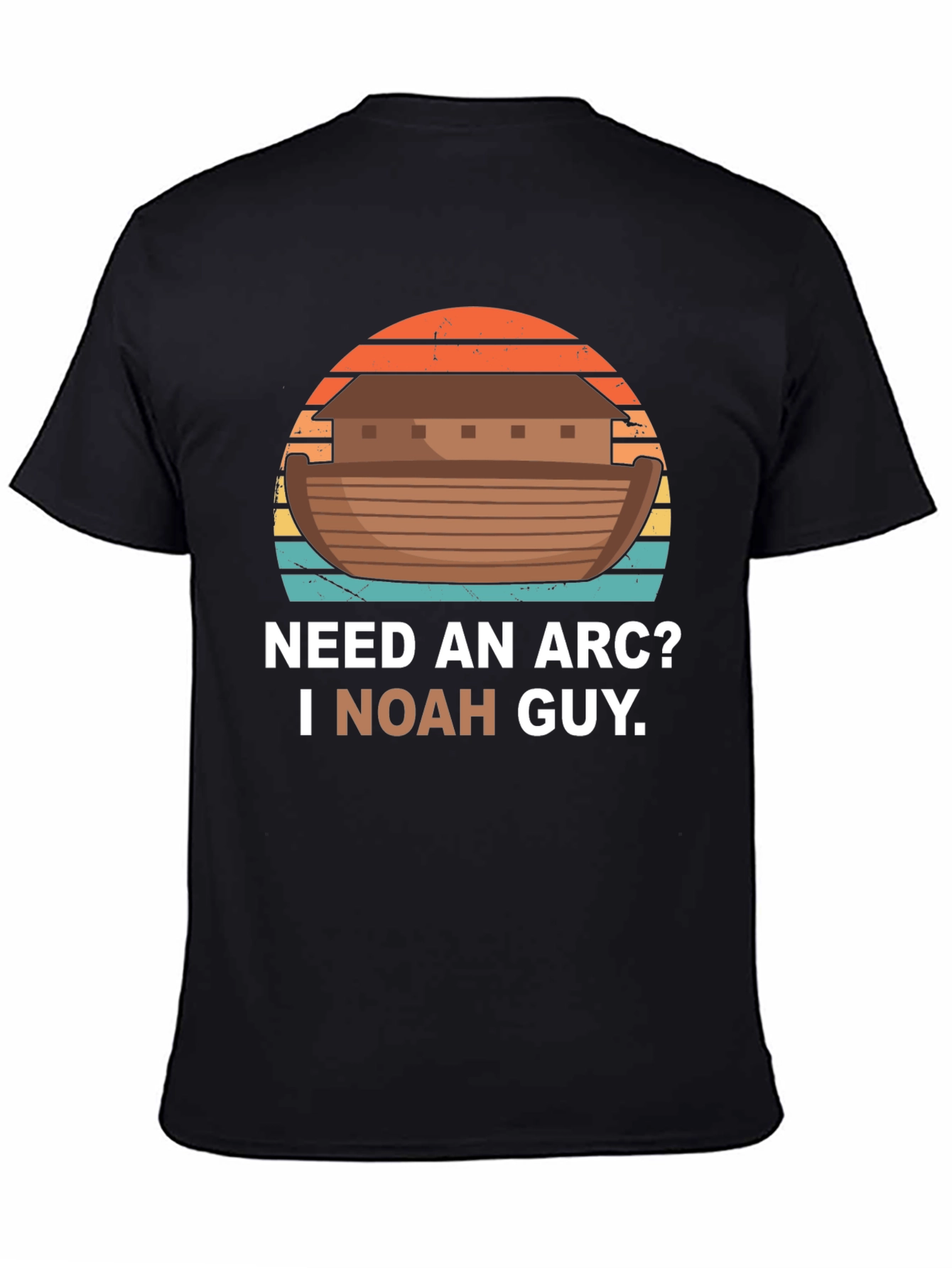 Black Need An Arc? I Noah Guy T-Shirt view 4