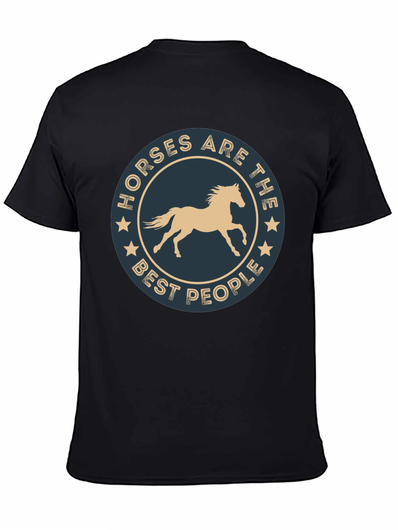 Black Horses Are The Best People T-Shirt view 4