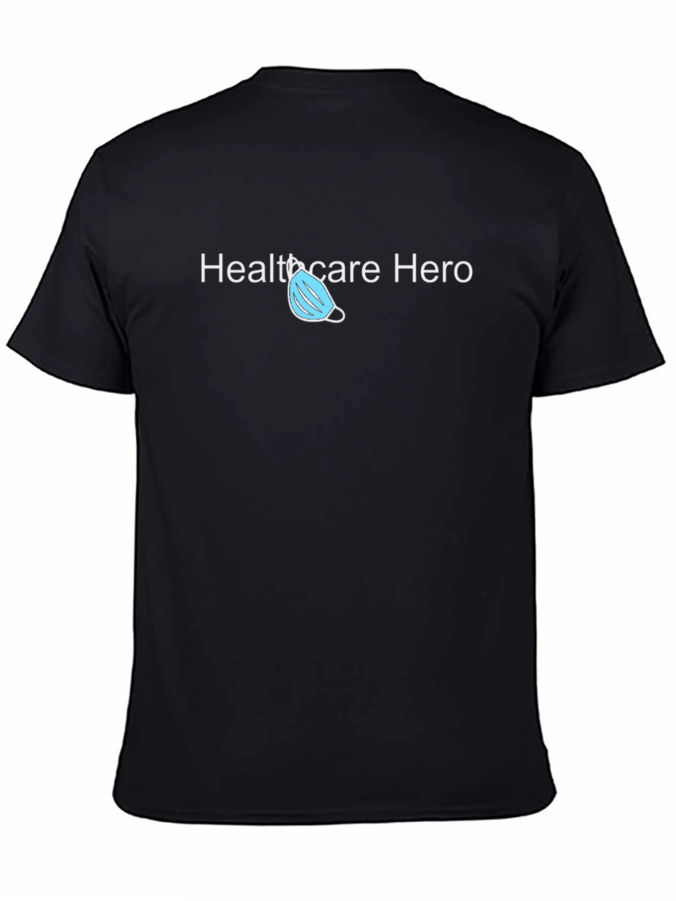 Black Healthcare Hero Graphic Tee - Black view 4