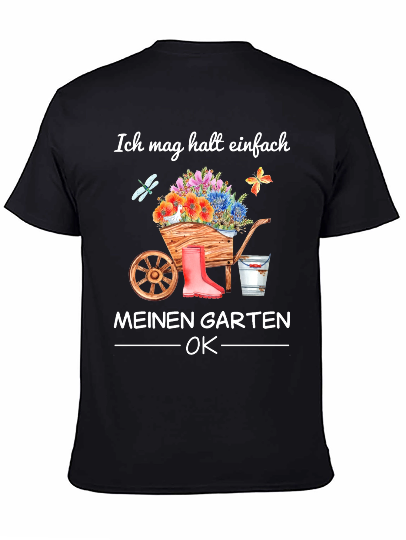 Black Ich Mag Halst Einfach Garten T-Shirt view 4