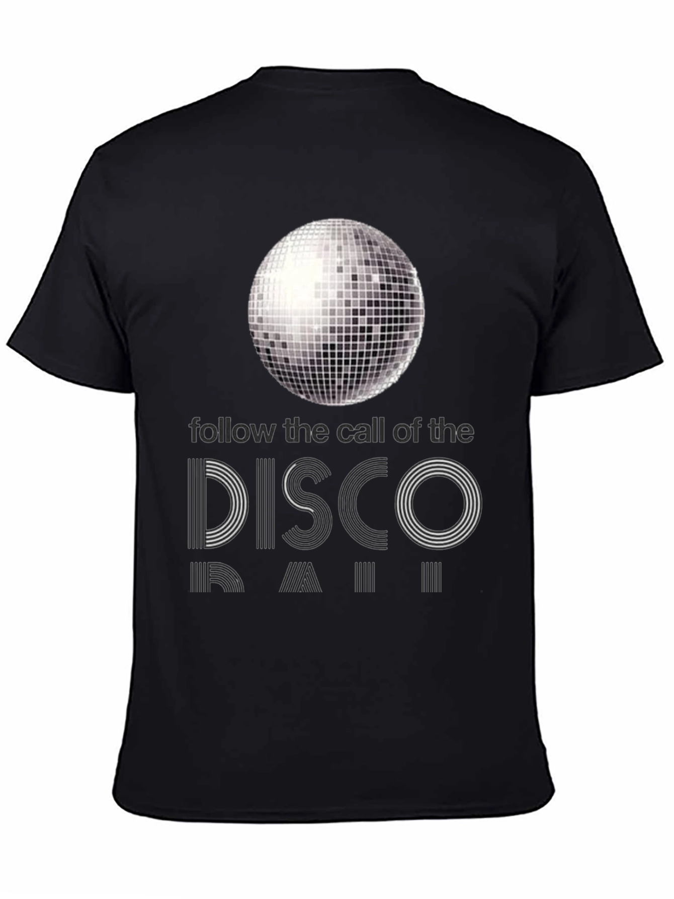 Black Disco Ball T-Shirt - Follow the Call view 4